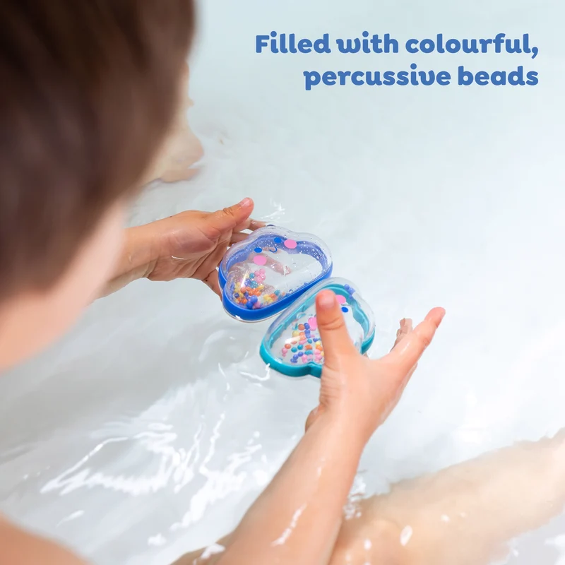 Jouet de bain bébé hochet nuage – jouet d’éveil sensoriel