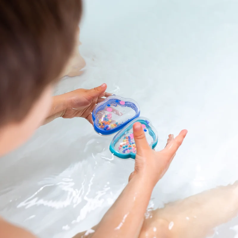 Jouet de bain bébé hochet nuage – jouet d’éveil sensoriel