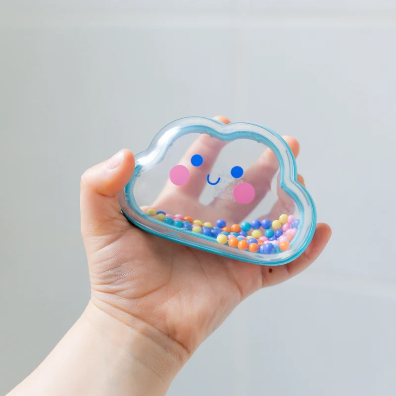 Jouet de bain bébé hochet nuage – jouet d’éveil sensoriel