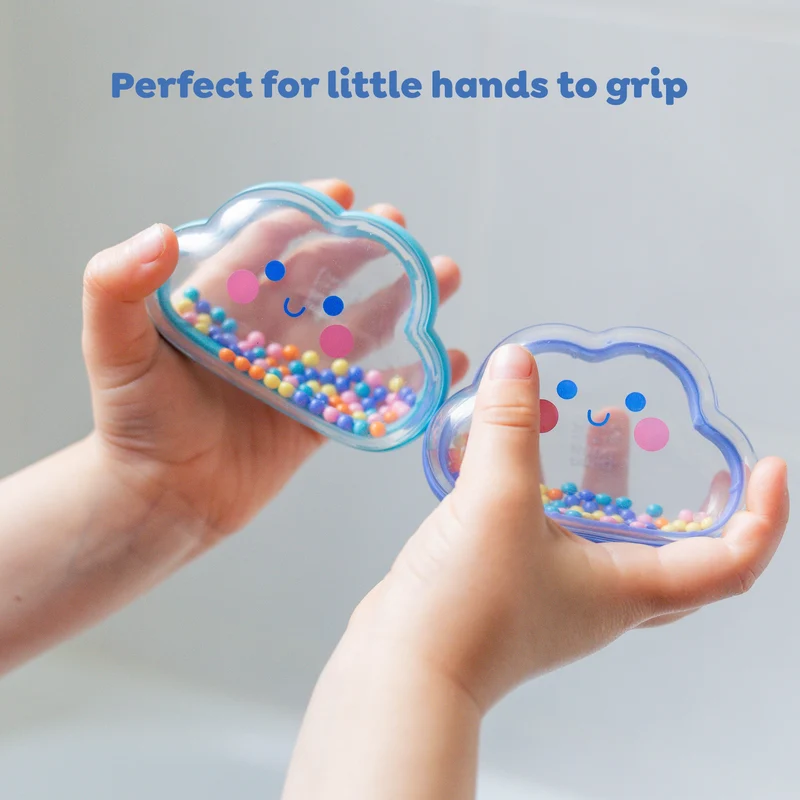 Jouet de bain bébé hochet nuage – jouet d’éveil sensoriel