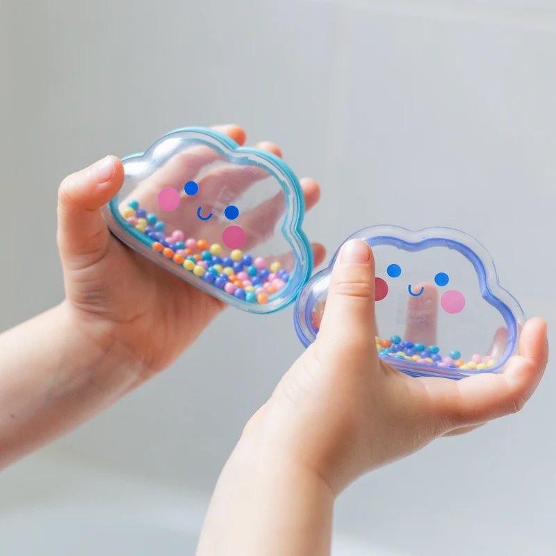 Jouet de bain bébé hochet nuage – jouet d’éveil sensoriel