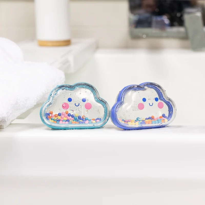 Jouet de bain bébé hochet nuage – jouet d’éveil sensoriel