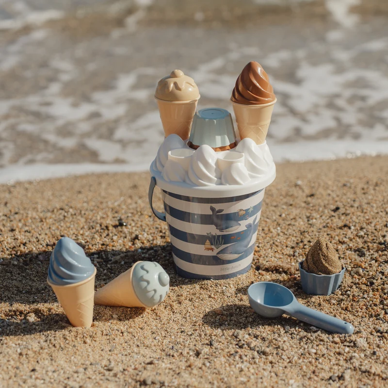 Seau de plage enfant avec accessoires glaces – Ocean World
