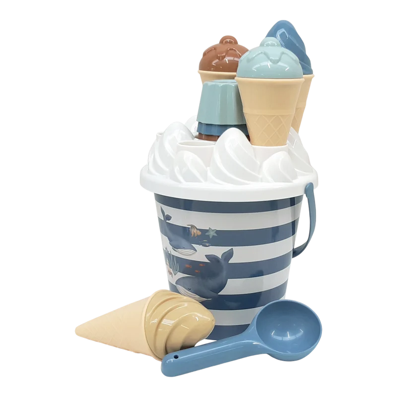 Seau de plage enfant avec accessoires glaces – Ocean World