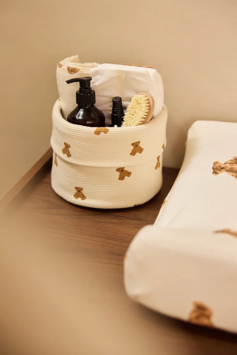 Panier rangement bébé Mini Teddy Bear – Organisation pour la table à langer