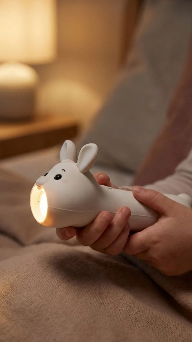 Lampe torche enfant lapin rechargeable