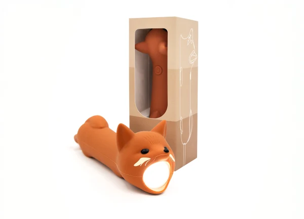 Lampe torche enfant renard rechargeable