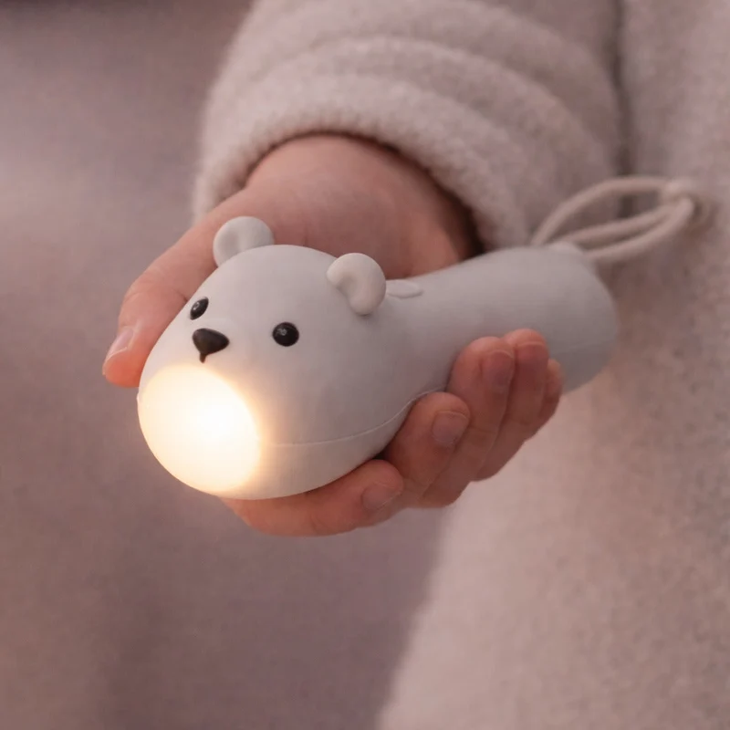 Lampe torche enfant ours polaire rechargeable