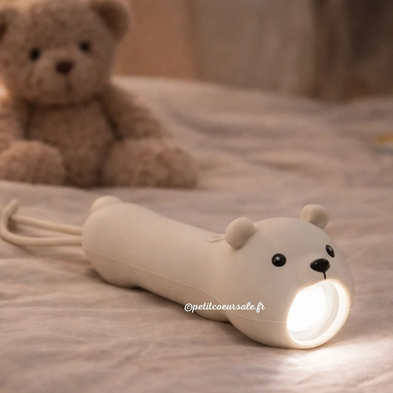 Lampe torche enfant ours polaire rechargeable