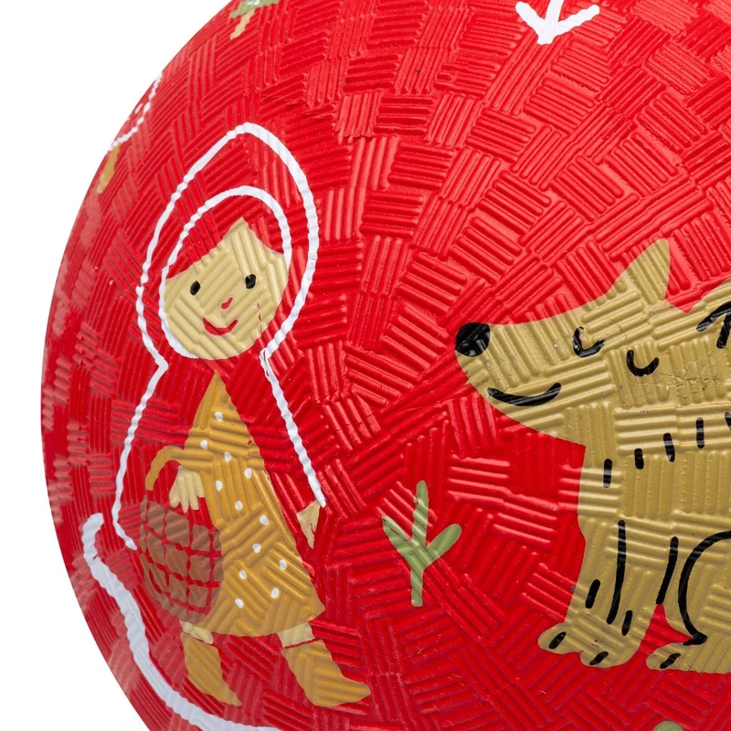 Balle bébé chaperon rouge en caoutchouc naturel – 13 cm ou 18 cm