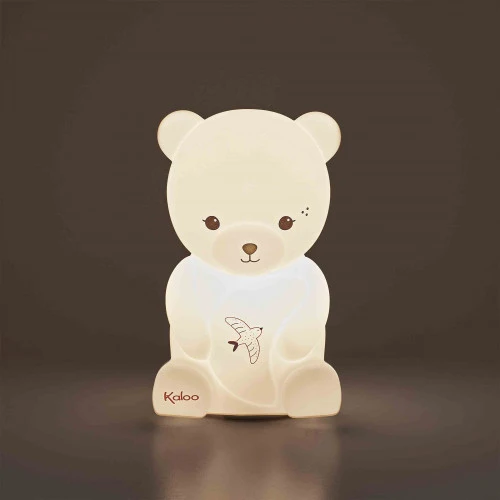 Veilleuse bébé silicone ours – rechargeable 18 cm