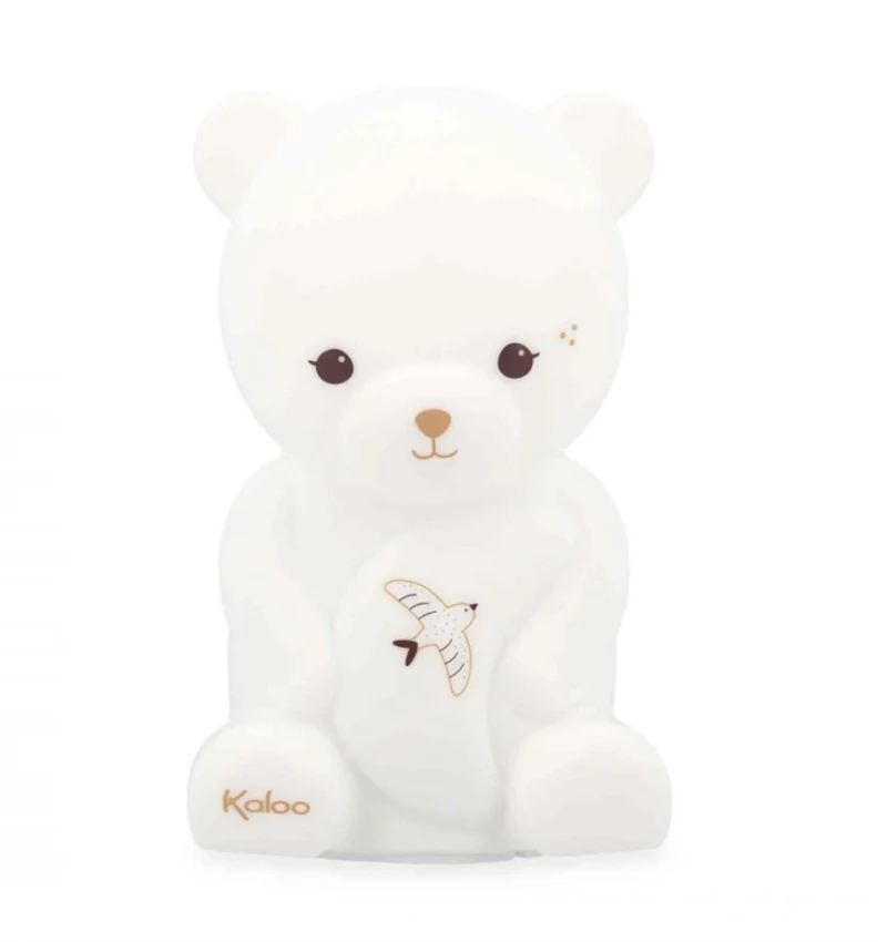Veilleuse bébé silicone ours – rechargeable 18 cm