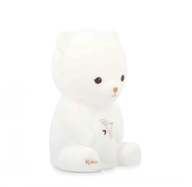 Veilleuse bébé silicone ours – rechargeable 18 cm