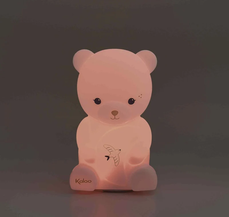 Veilleuse bébé silicone ours – rechargeable 18 cm