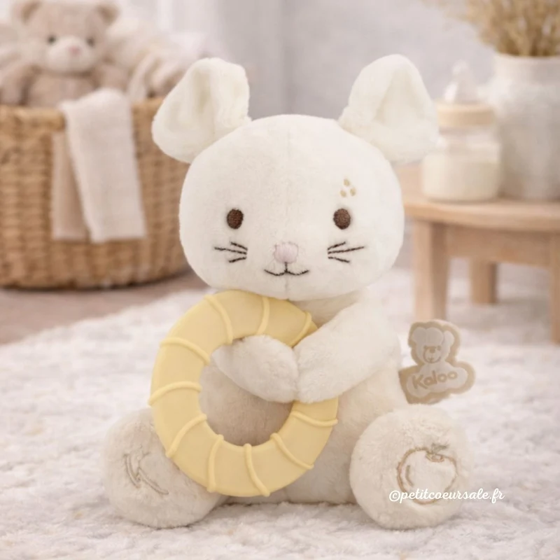 Peluche anneau de dentition bébé – Souris