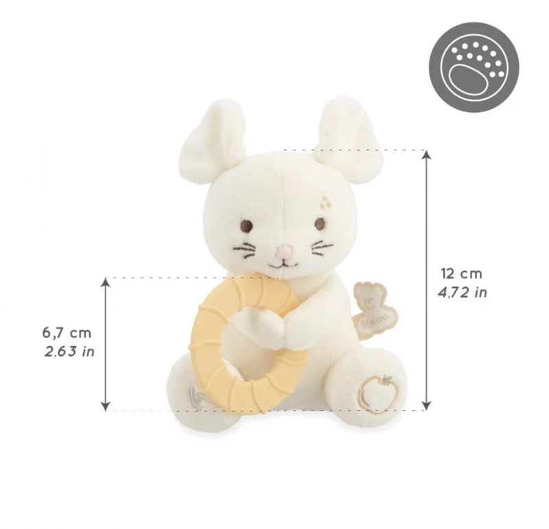 Peluche anneau de dentition bébé – Souris