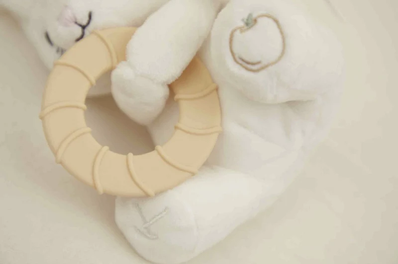 Peluche anneau de dentition bébé – Souris
