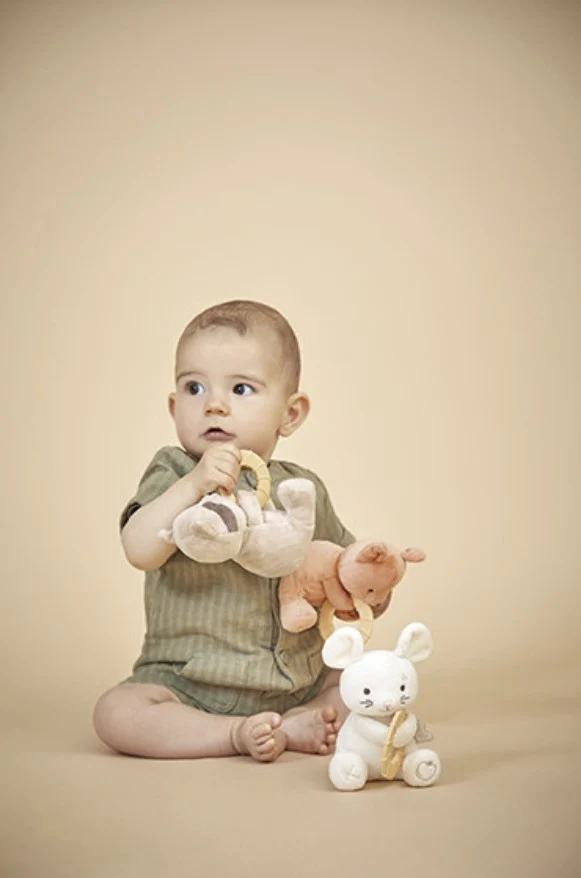 Peluche anneau de dentition bébé – Souris
