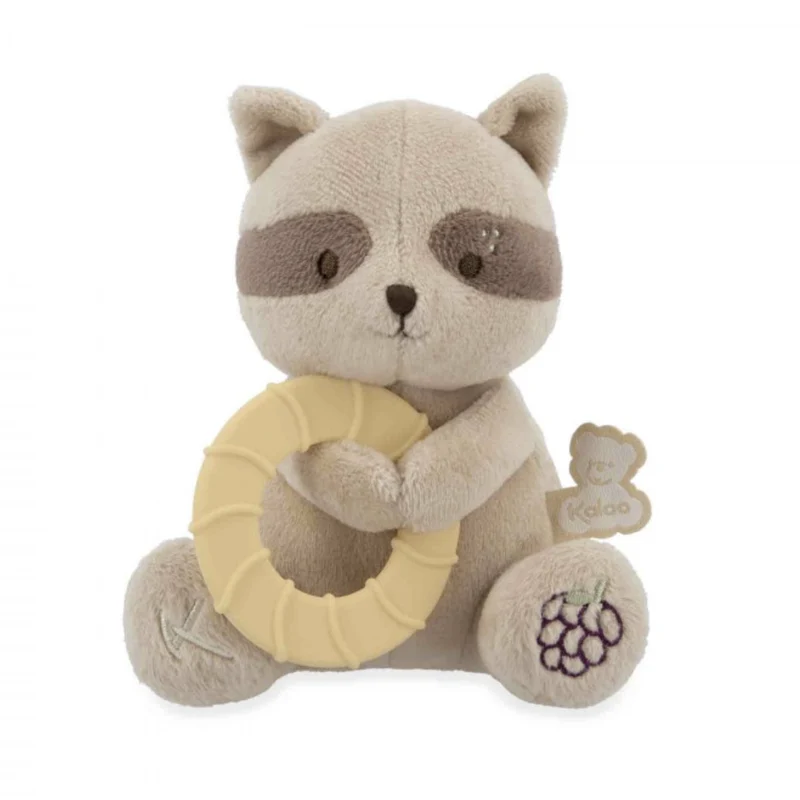 Peluche anneau de dentition bébé – Raton laveur