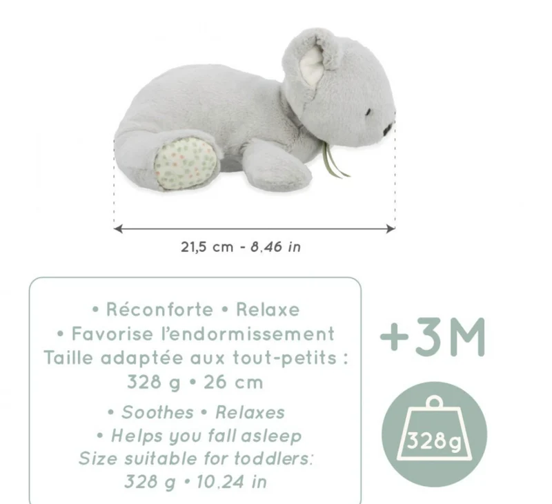Peluche lestée bébé Koala – 26 cm