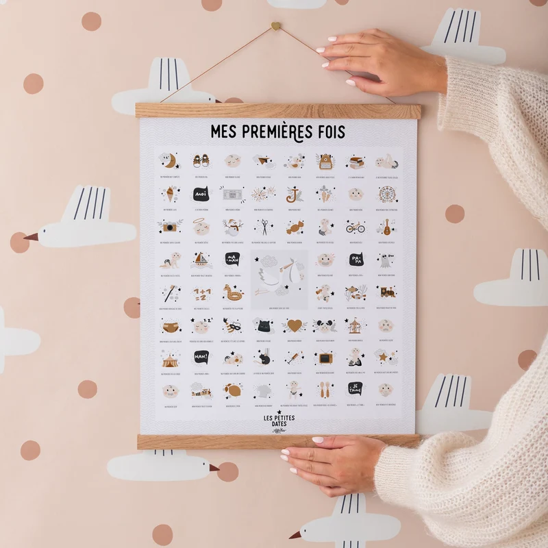 Affiche à tamponner Mes premières fois - L'originale - Peau claire