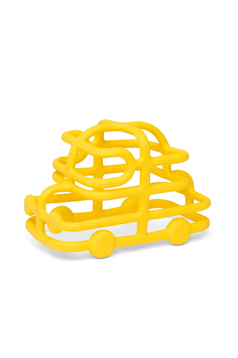 Voiture jaune en silicone