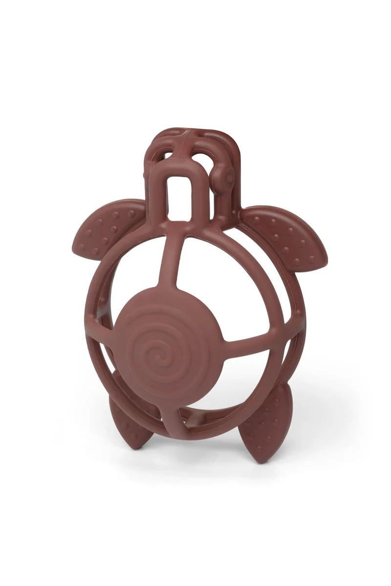 Tortue brune en silicone