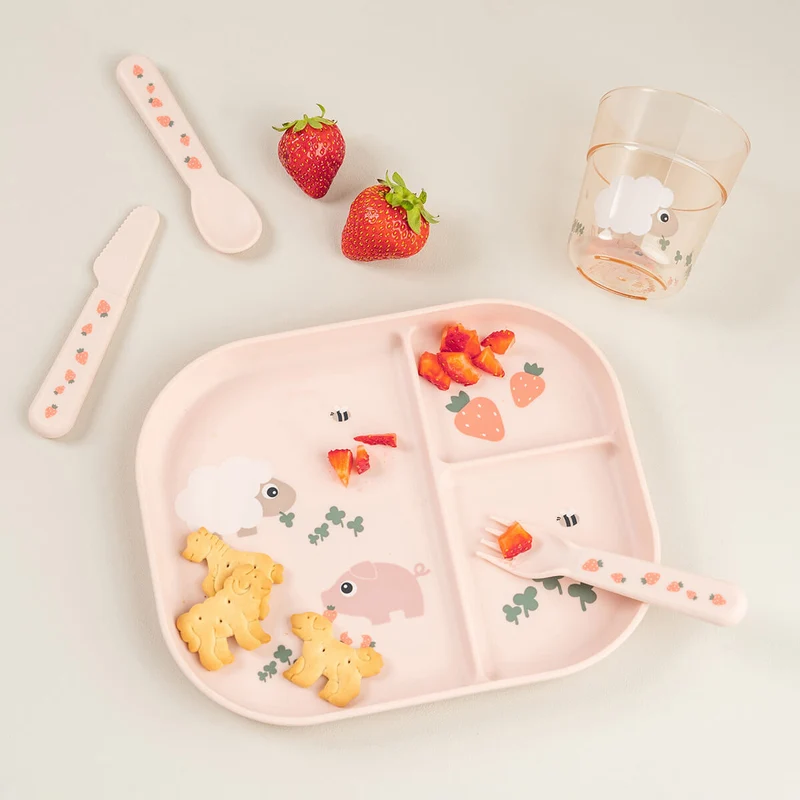 Foodie assiette plateau - Tiny farm - Rose