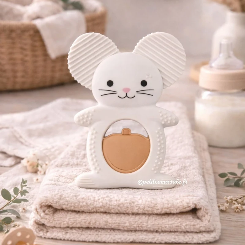 Anneau de dentition réfrigérant bébé – Souris