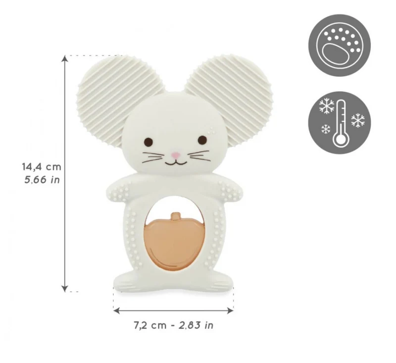 Anneau de dentition réfrigérant bébé – Souris