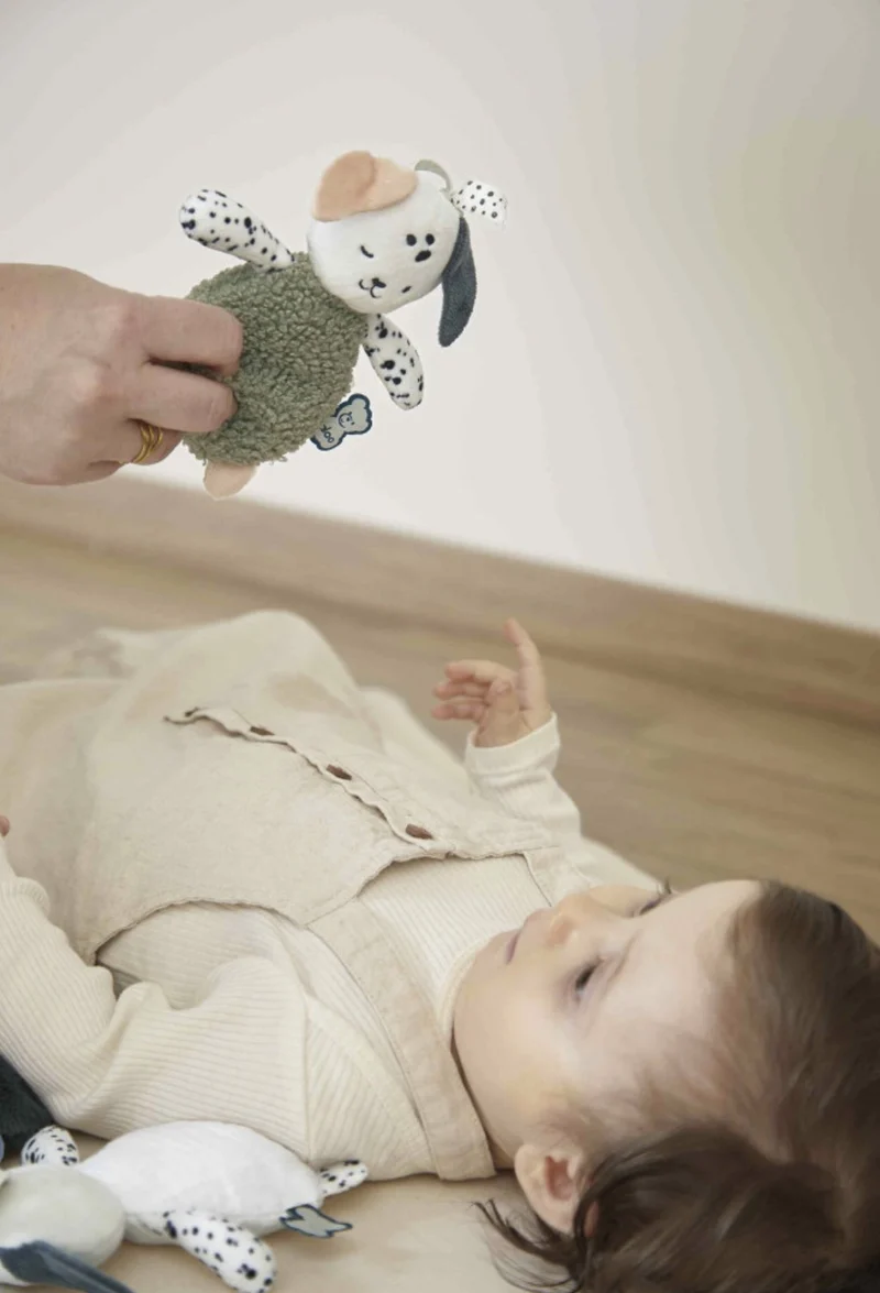 Doudous sensoriels bébé naissance – Set de 3 chiots