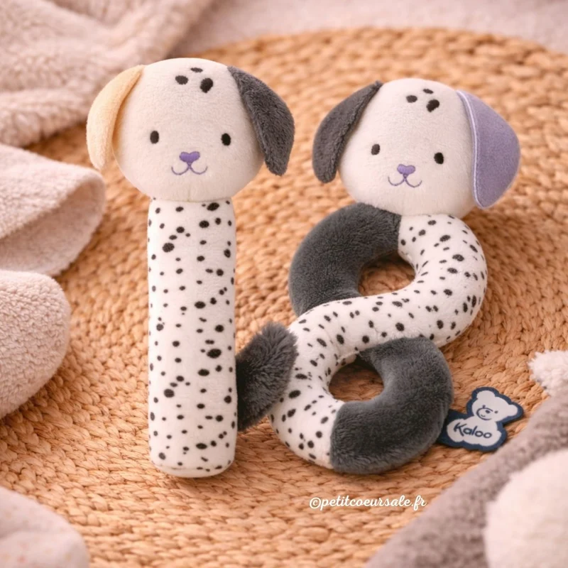 Hochet bébé naissance – Chiot torsadé