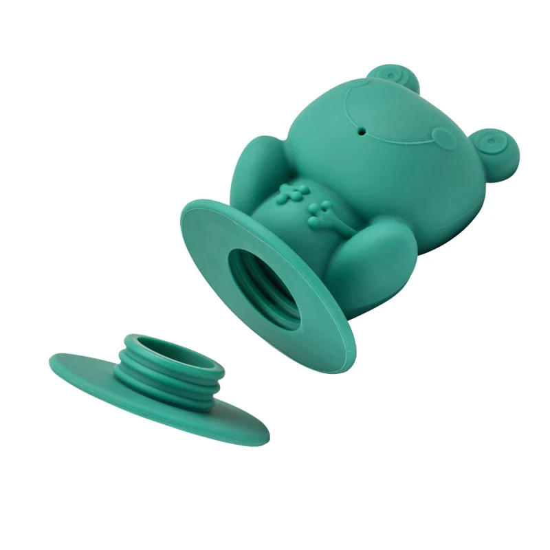 Jouets de bain bébé – Set 3 grenouilles en silicone