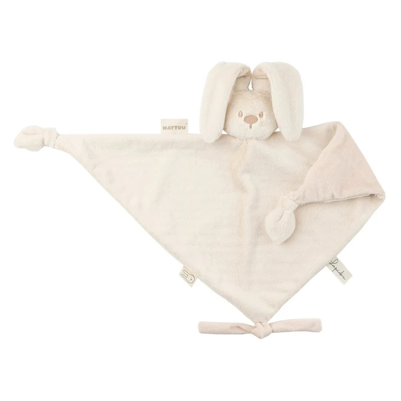 Maxi doudou lapin bébé 65x40 cm – Doudou sable dès la naissance