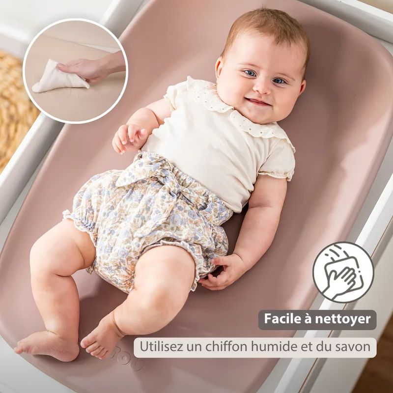 Matelas à langer 70x50 cm Softy Rose – sans housse