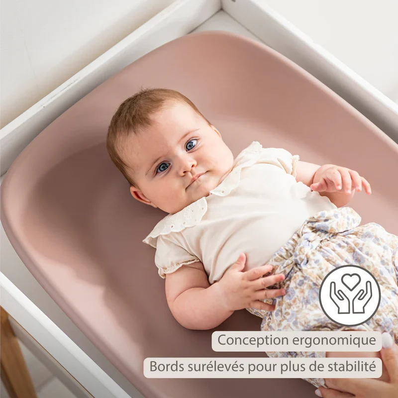 Matelas à langer 70x50 cm Softy Rose – sans housse