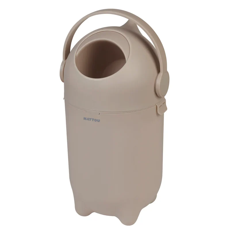 Poubelle à couches anti-odeurs Dropy Taupe – sans recharge