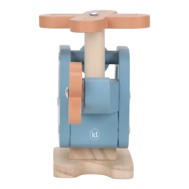 Hélicoptère en bois avec figurine – jouet 18 mois