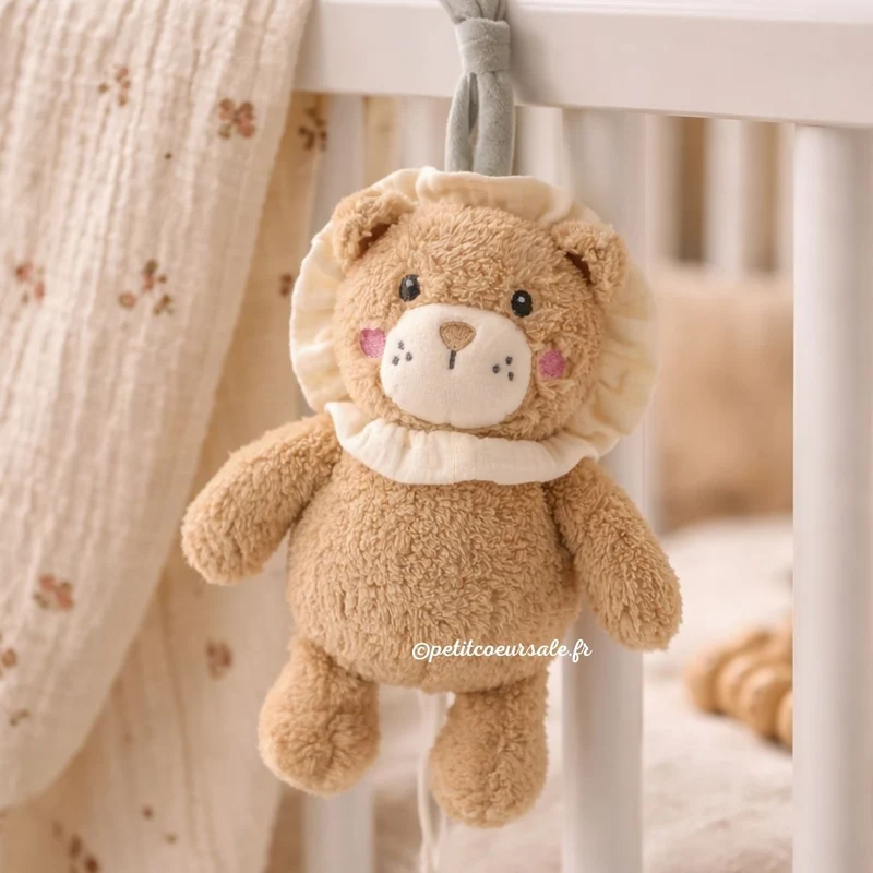 Jouet musical bébé Lion Gala Cerise