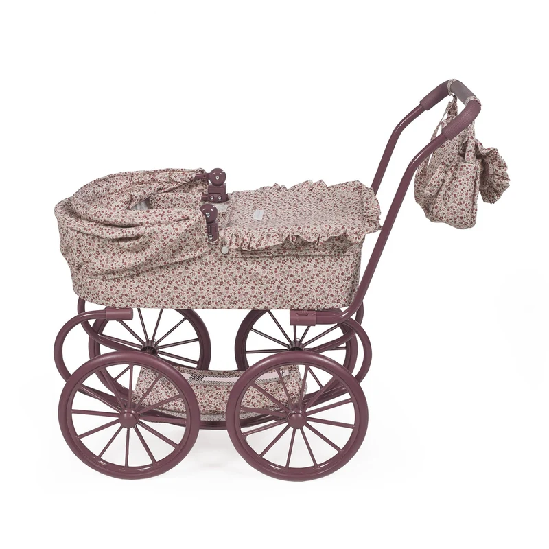 Poussette landeau poupée vintage grandes roues – Cherry Fleurs
