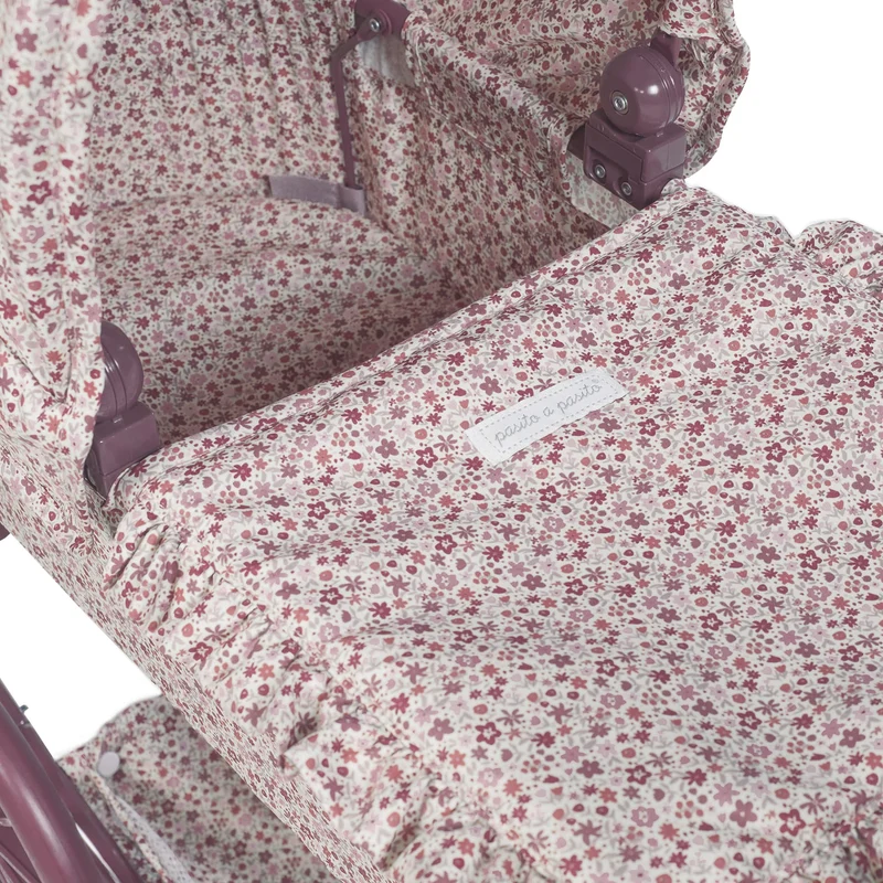Poussette landeau poupée vintage grandes roues – Cherry Fleurs