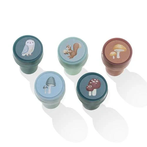 Tampons encreurs enfant – Animaux de la forêt (16 pièces) Forest friends