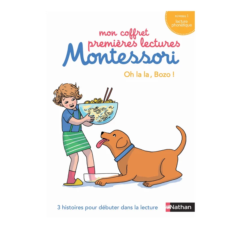 Mon coffret premières lectures Montessori : Oh la la, Bozo ! - Niveau 1 -Nathan