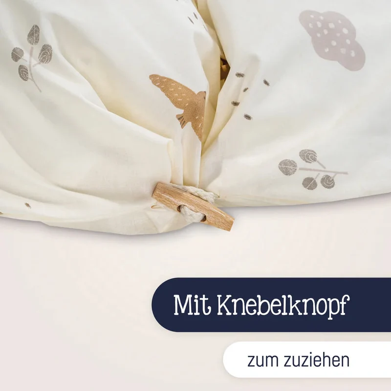 Coussin d’allaitement en coton biologique polyvalent – modèle Night & Day