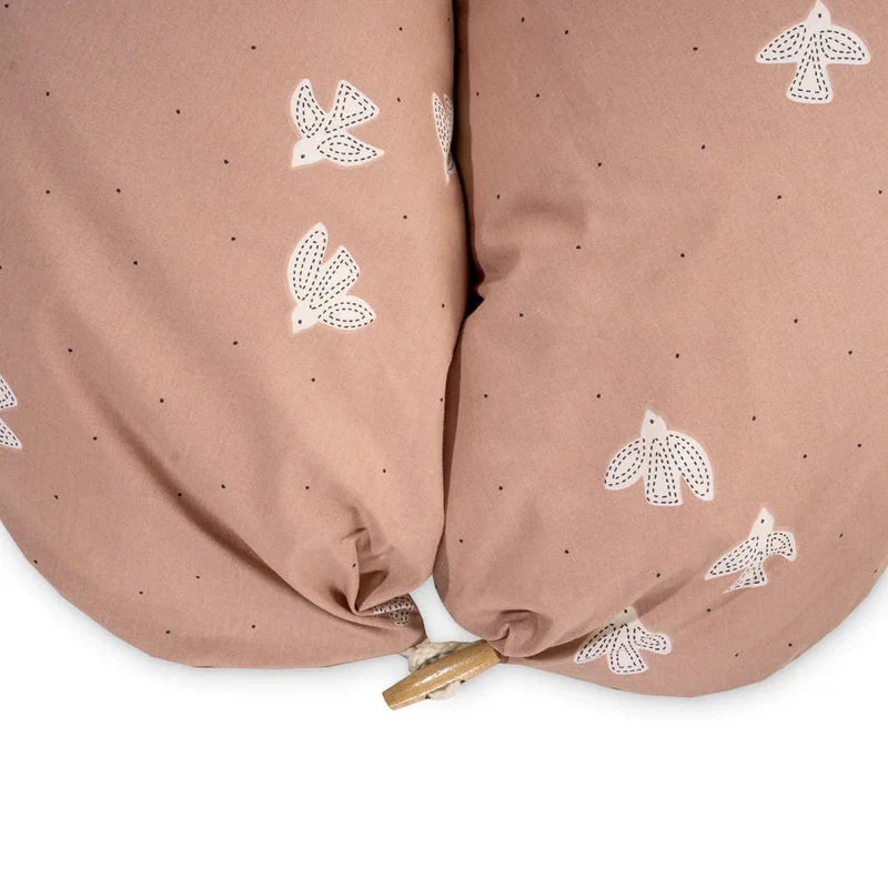 Coussin d’allaitement en coton biologique polyvalent – grossesse et maternité birdy