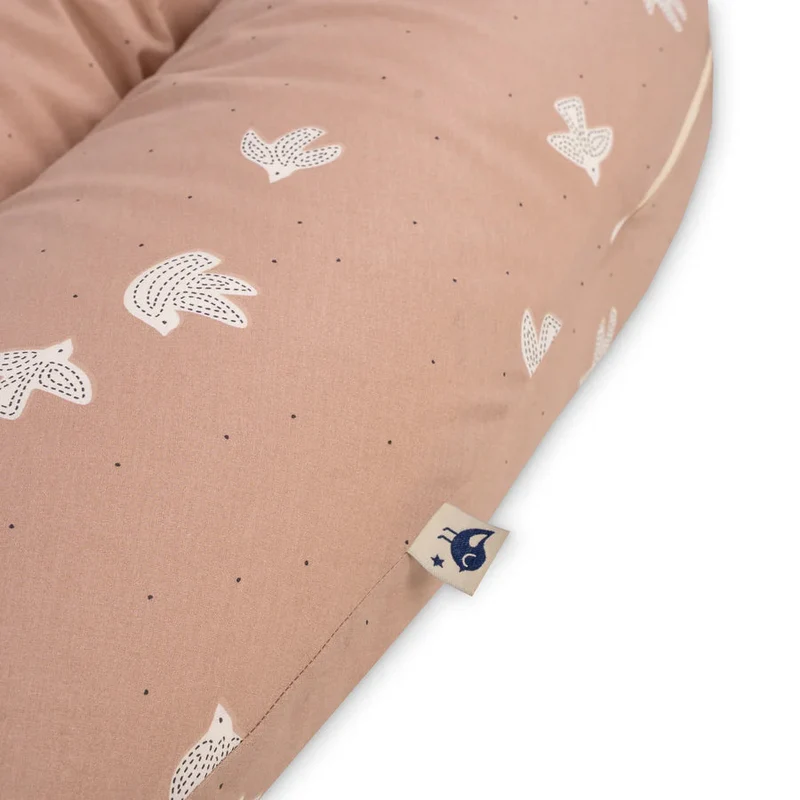 Coussin d’allaitement en coton biologique polyvalent – grossesse et maternité birdy