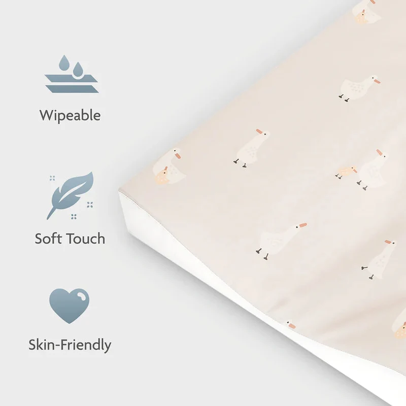Matelas à langer bébé 50x65 cm – bords vagues sécurisés little goose