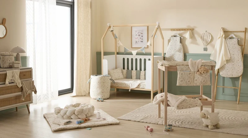 Doudou lapin bébé ultra doux – Doudou plat Jardin Enchanté