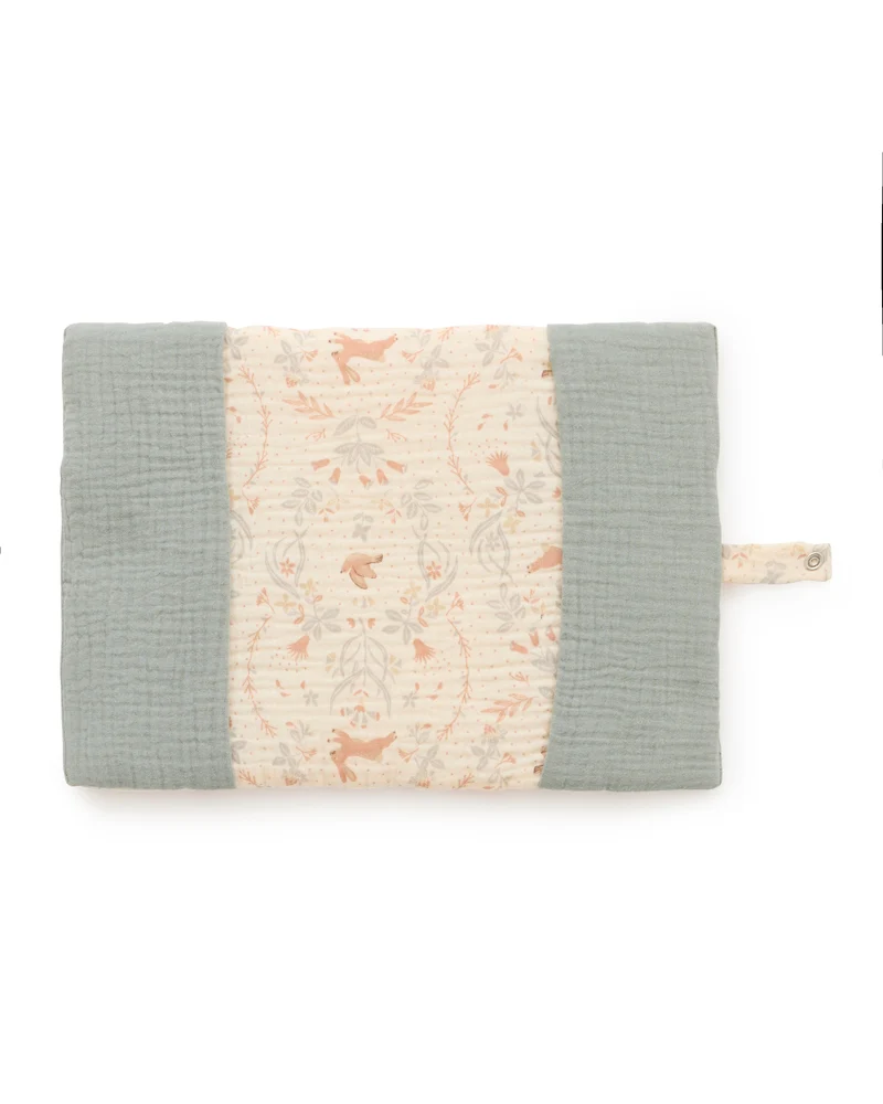 Protège-carnet de santé bébé coton – Jardin enchanté
