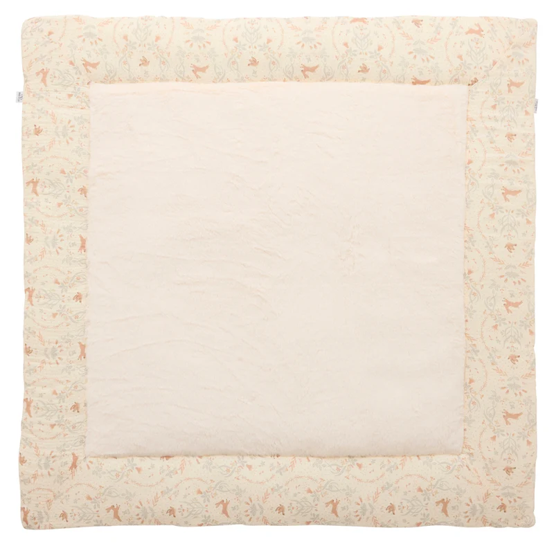 Tapis de parc bébé réversible 100x100 cm – Jardin enchanté